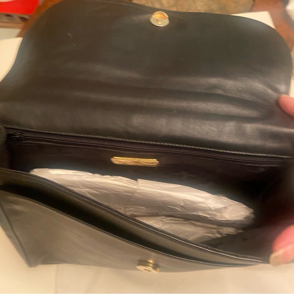 Paloma Picasso Black Leather Handbag - Picture 3 of 7